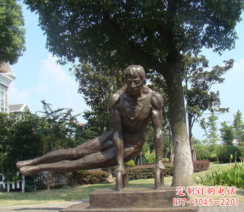 常州集运动员精神于一身的铜雕