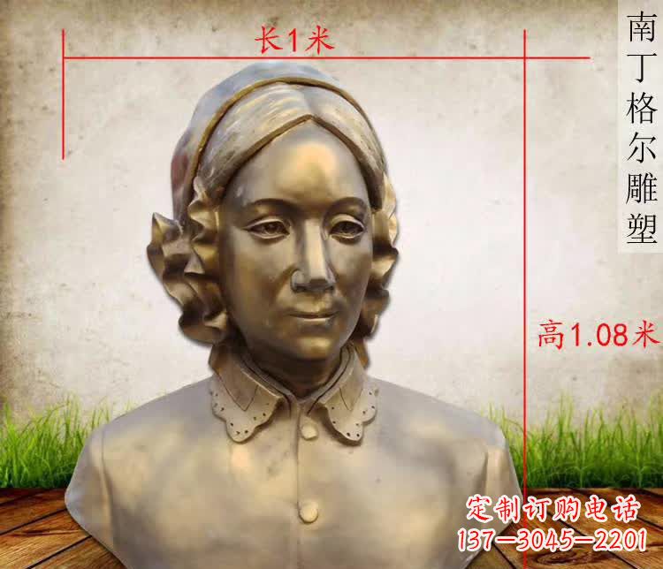 常州精雕细琢,南丁格尔胸像铜雕塑