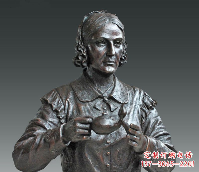 常州南丁格尔胸雕铜雕