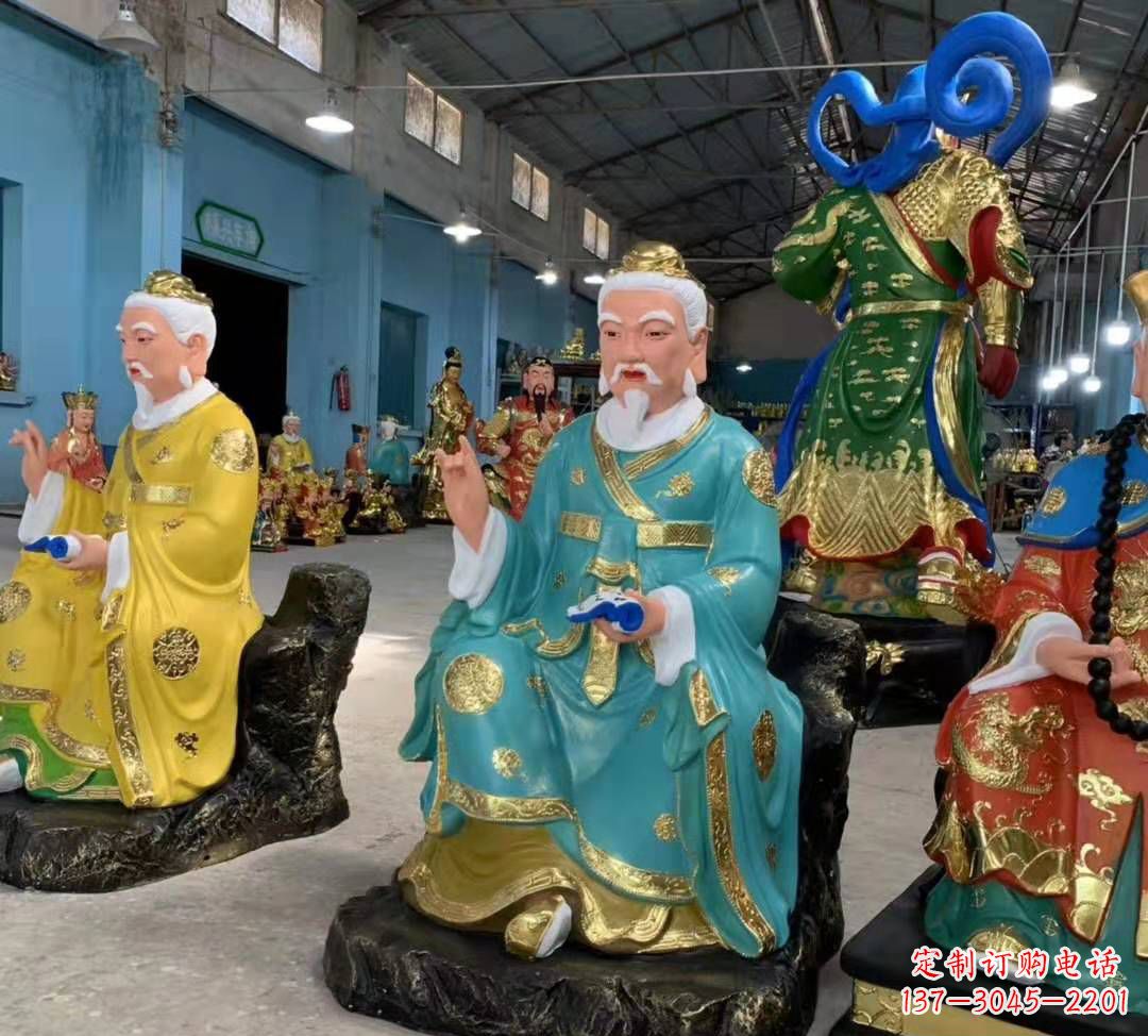 常州南斗北斗玻璃钢彩绘佛像雕塑