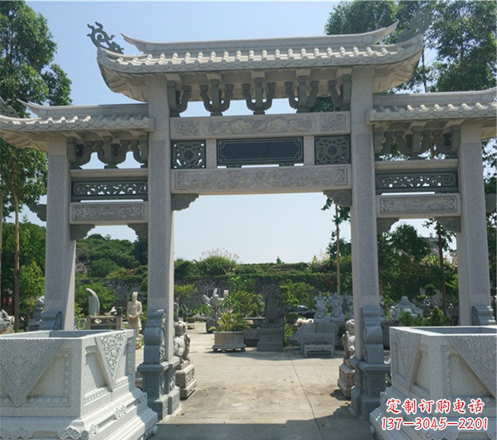 常州全国厂家特制农村石牌坊雕塑