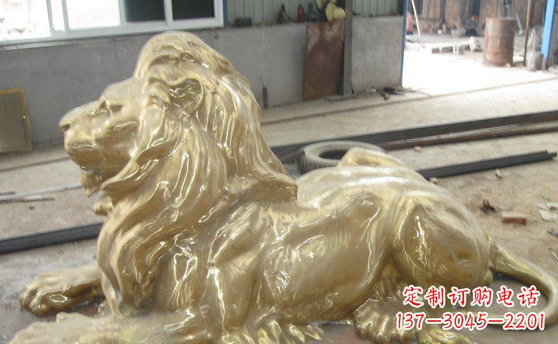 常州高雅凝金,西洋狮子铜雕来自中领雕塑