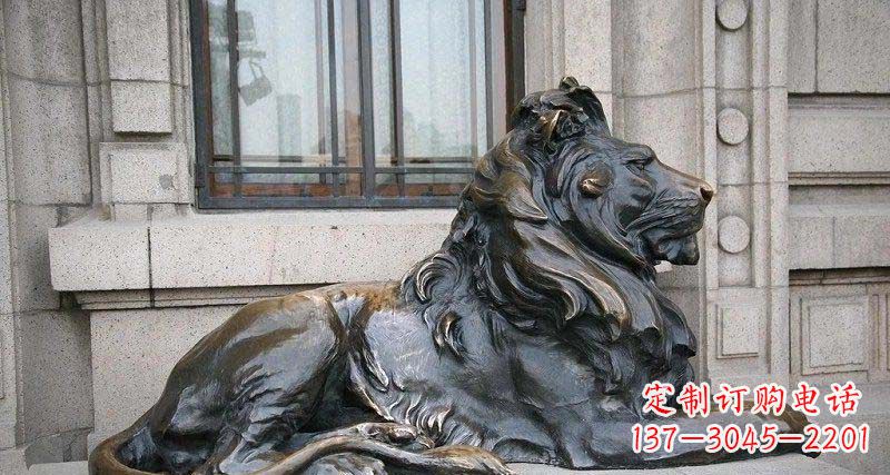 常州心动不如行动,西洋狮子铜雕真实还原精美