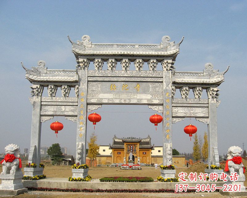 常州牌坊山门石雕