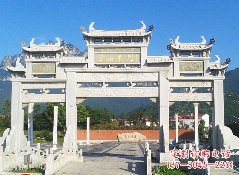 常州牌坊石雕大象