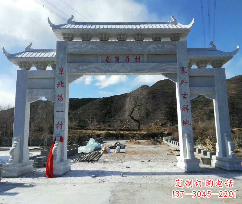 常州牌楼图片 石雕