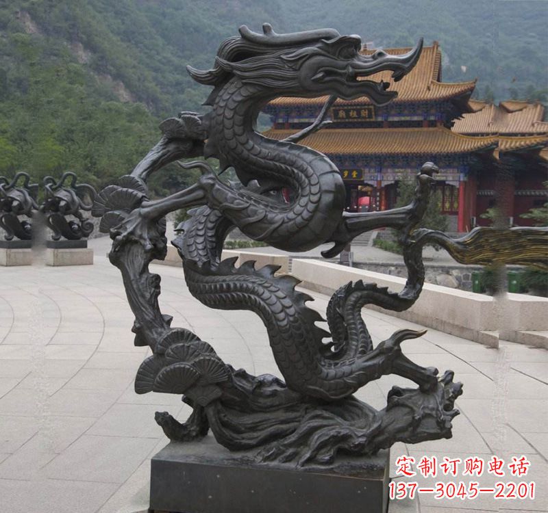 常州超群绝伦的盘龙铜雕