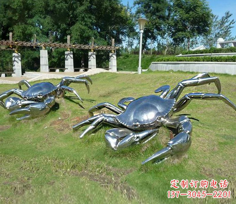 常州精美不锈钢螃蟹雕塑