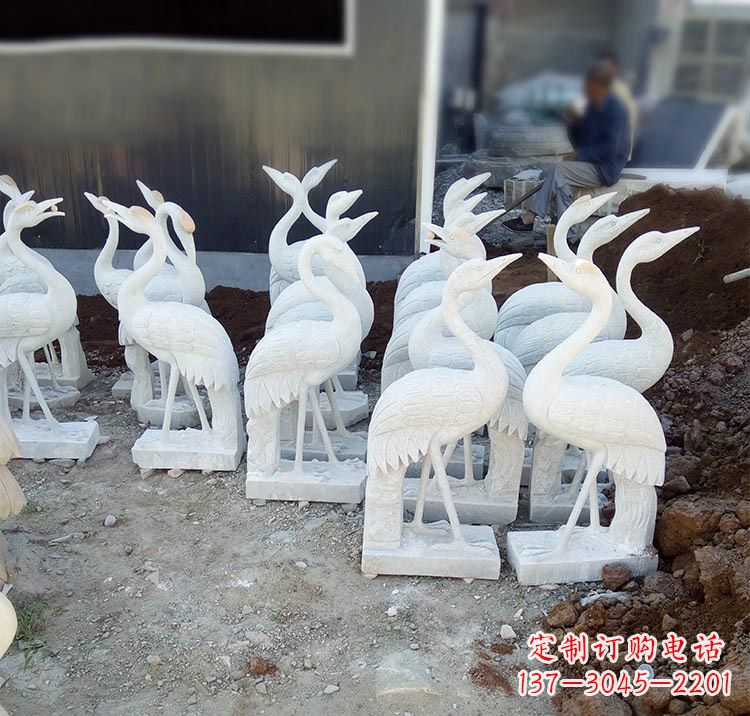 常州精美工艺,传统雕刻——仙鹤石塑