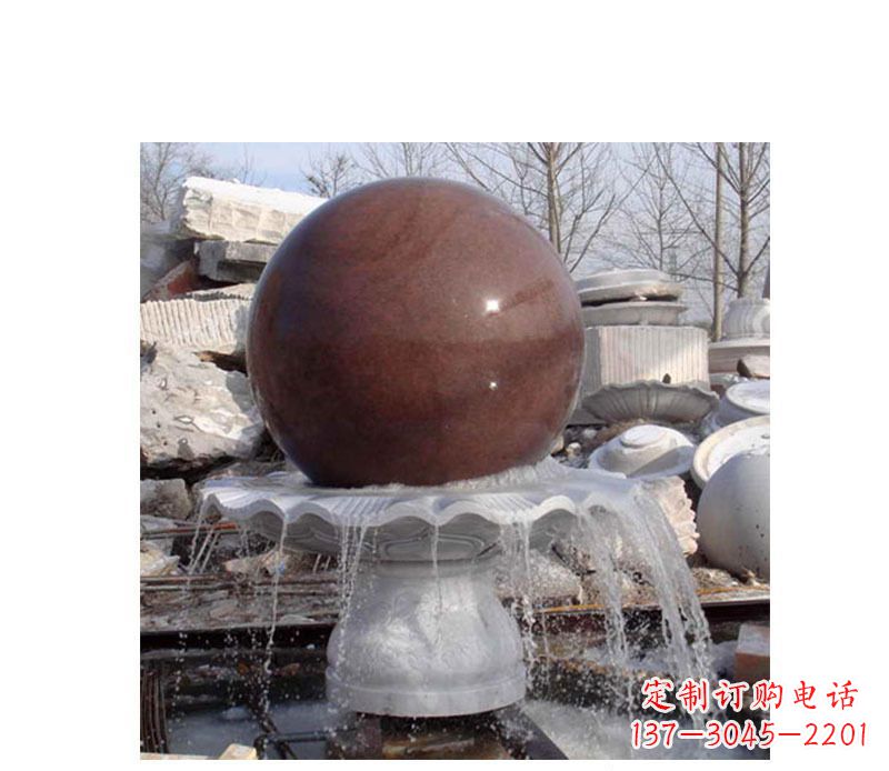 常州喷泉小型风水球石雕