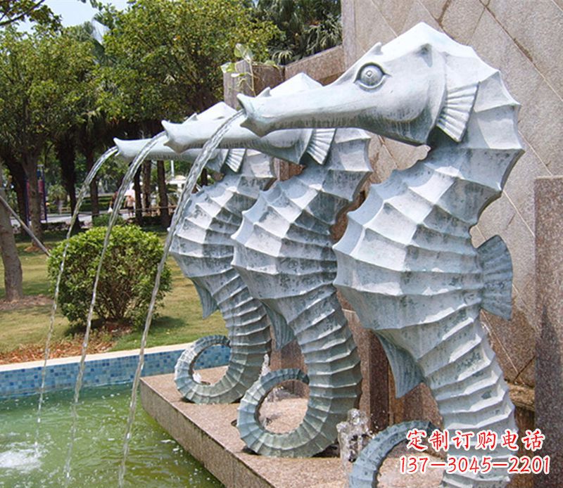 常州喷水海马石雕