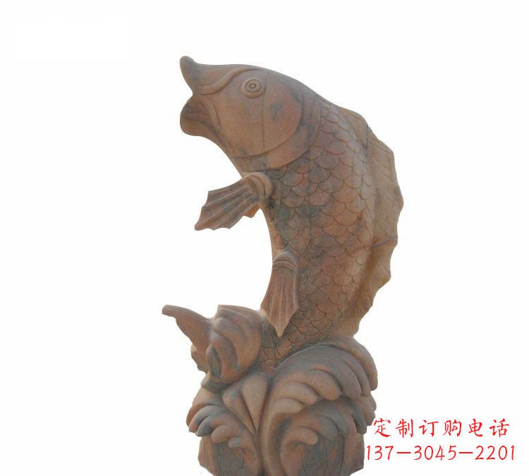 常州鲤鱼石雕,精细雕刻让你赞叹不已