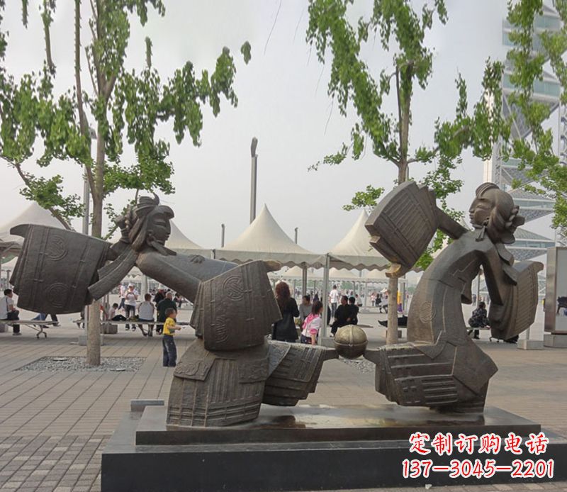 常州艺术雕刻杰作——皮影戏铜雕