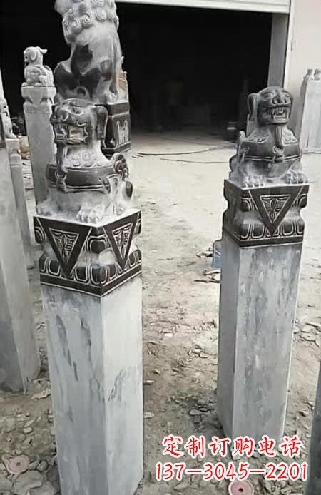 常州貔貅栓马桩雕塑