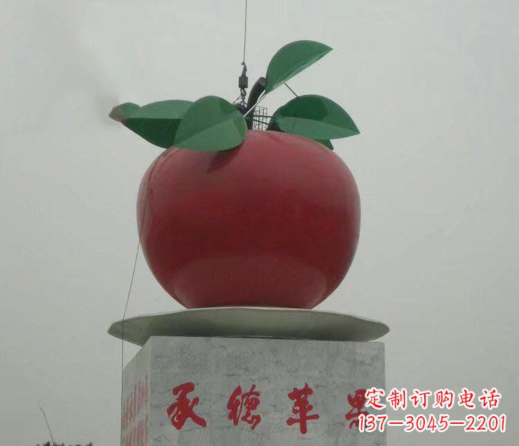 常州精美苹果雕塑,给空间增添独特风格