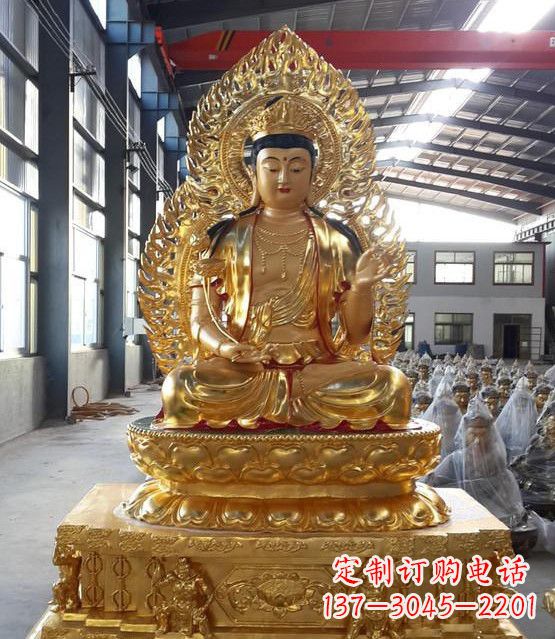 常州手工精雕如来佛塑像