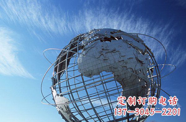 常州把美好的海洋融入您的空间,让心灵被洗涤--不锈钢大型地球雕塑