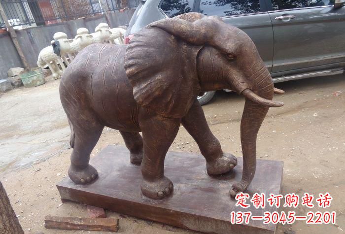 常州企业大象铜雕
