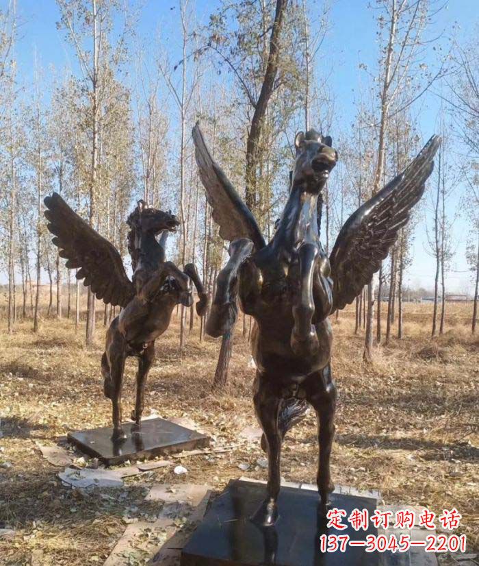 常州优雅传神的飞马铜雕