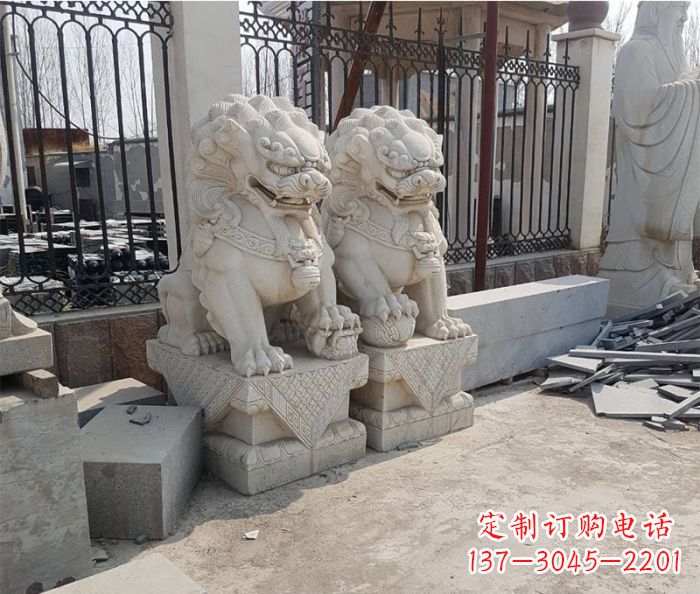 常州大理石狮子雕塑,充满豪迈气派