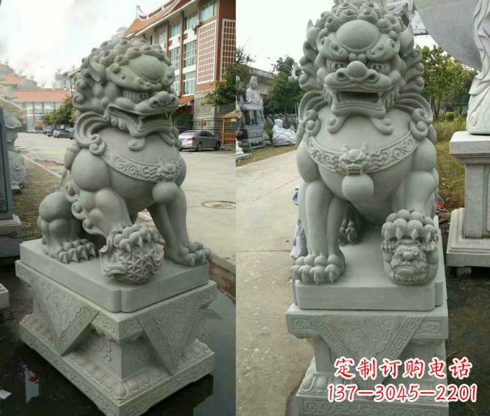 常州大理石狮子石雕——雕塑定制中的艺术精品