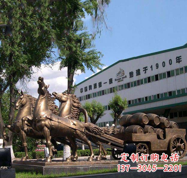 常州追求完美,华丽马车铜雕塑