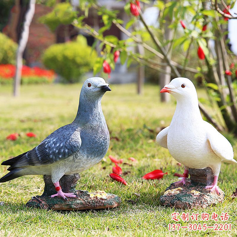 常州秦皇岛和平鸽雕塑:表达和平与友谊的象征
