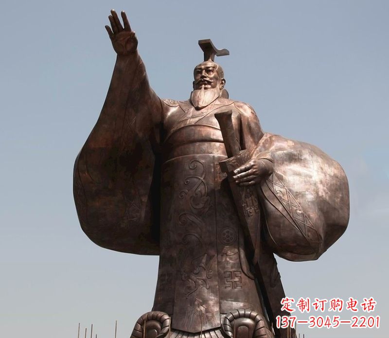 常州秦始皇铜雕精美塑像,让历史回溯至您身边