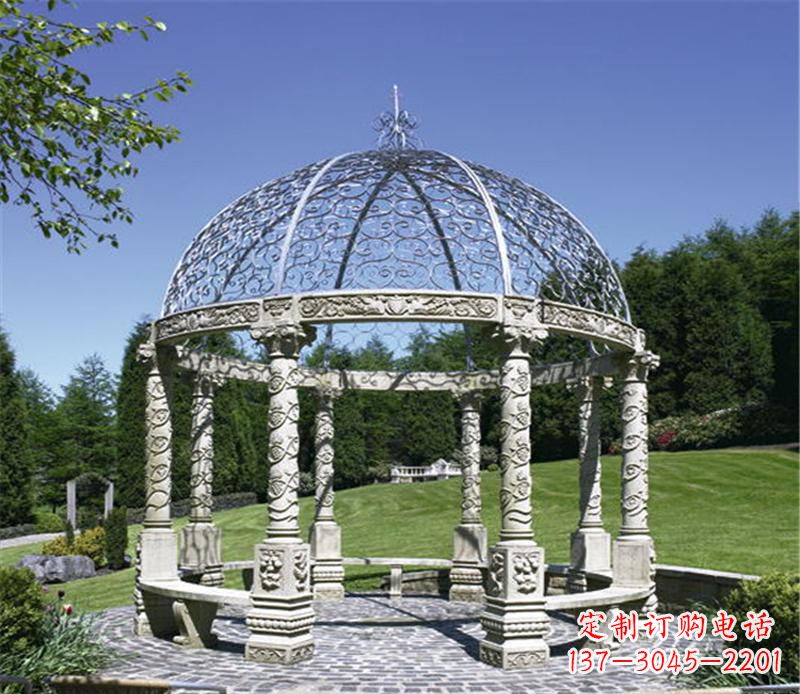 常州全新的青石大型景观凉亭雕塑