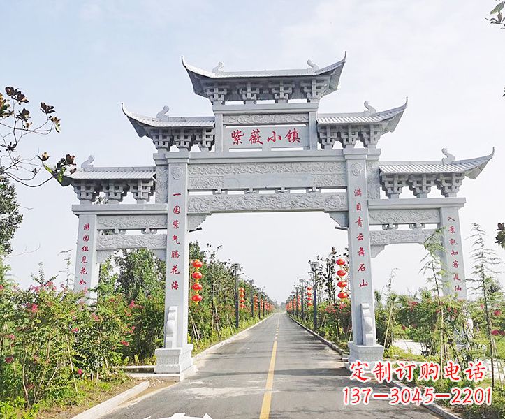 常州青石牌坊雕塑,定制精美而高品质