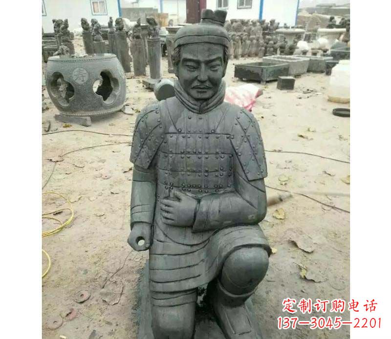 常州青石仿古兵马俑雕塑,精巧细腻