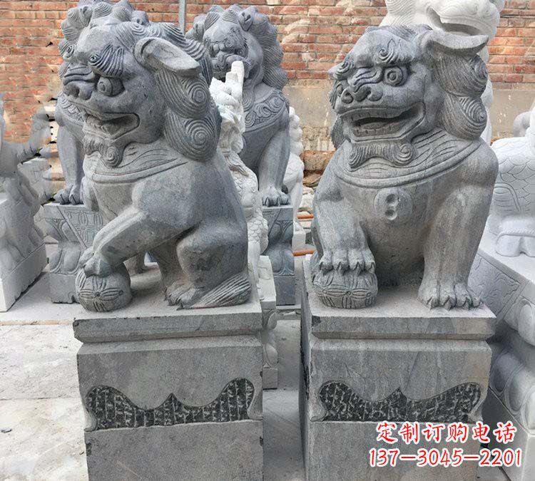常州青石仿古狮子雕塑