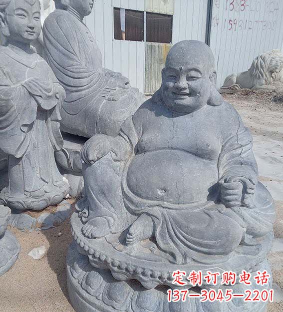 常州青石仿古弥勒佛雕塑