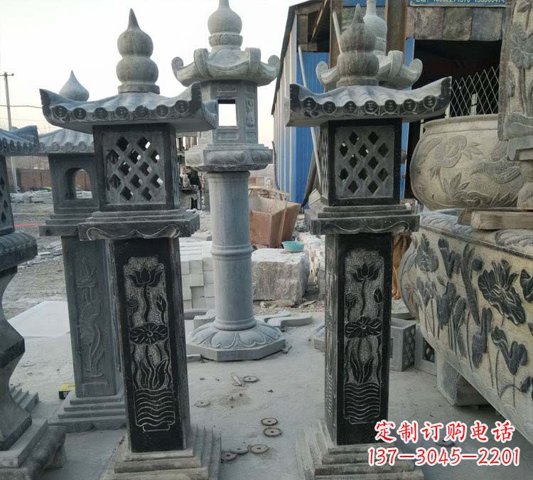 常州青石古代照明石灯雕塑,闪耀你的家园