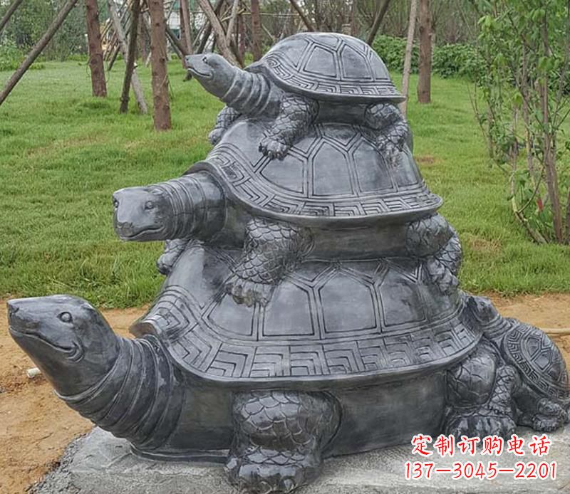 常州精美耐看的海龟母子雕塑