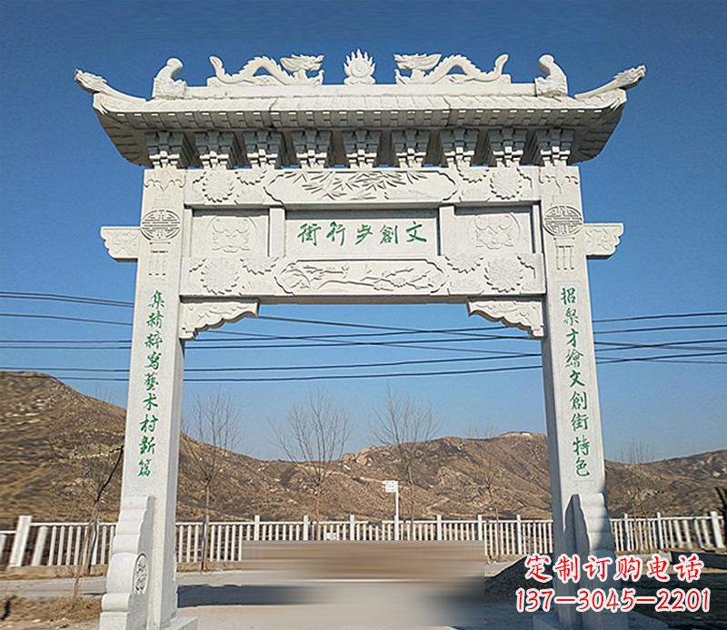 常州精良的青石牌坊雕塑