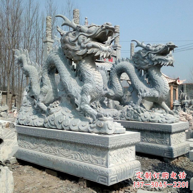 常州传统工艺青石龙雕塑
