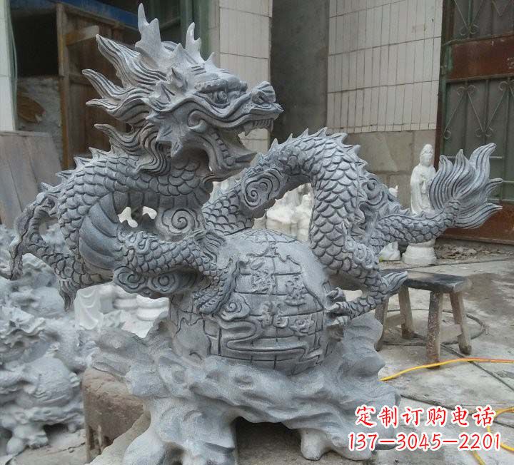常州传统文化的艺术品——青石龙雕塑
