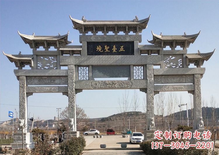 常州青石牌坊雕塑:精美瑰丽古朴简洁