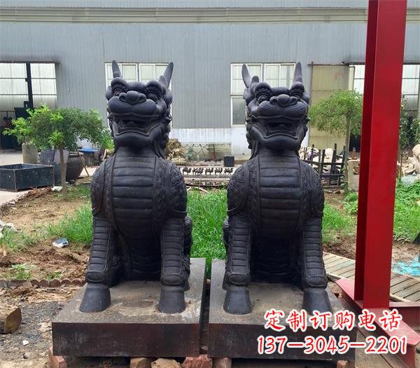 常州青铜精美麒麟雕塑,注入艺术气息
