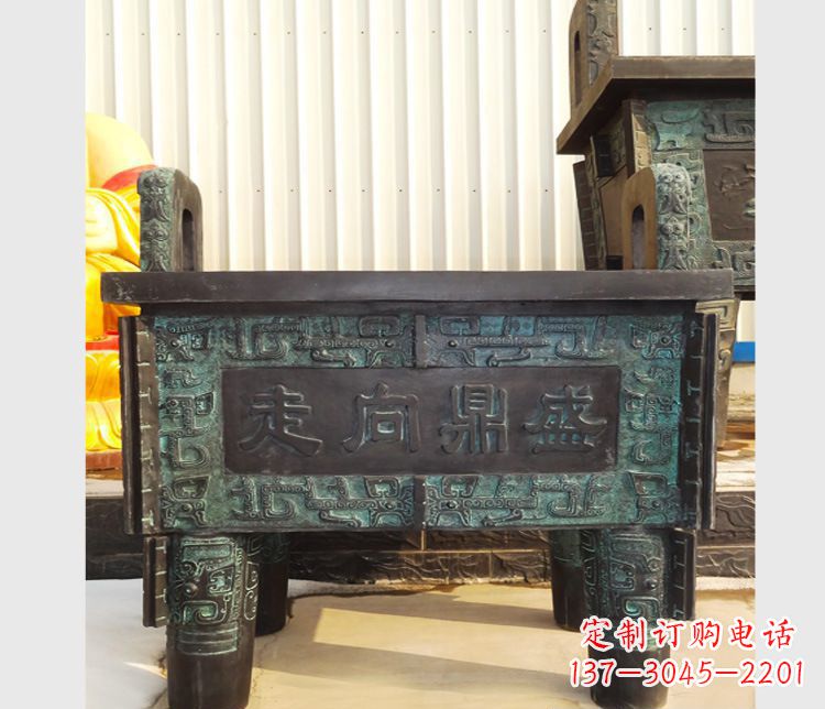 常州青铜香炉雕塑,传承中国文化