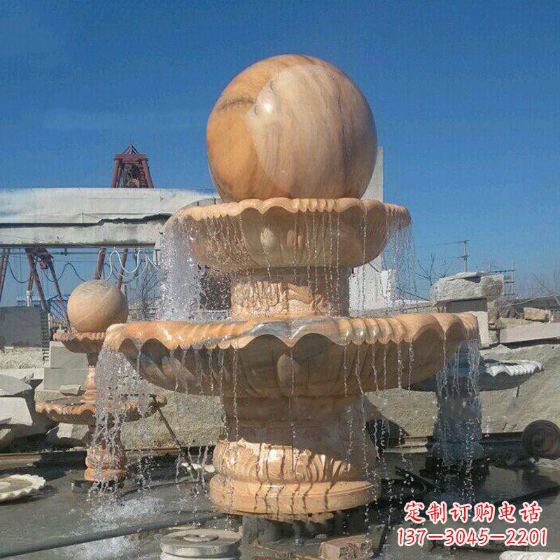常州曲阳石雕风水球喷泉:给你家的空间带来最好的祝福