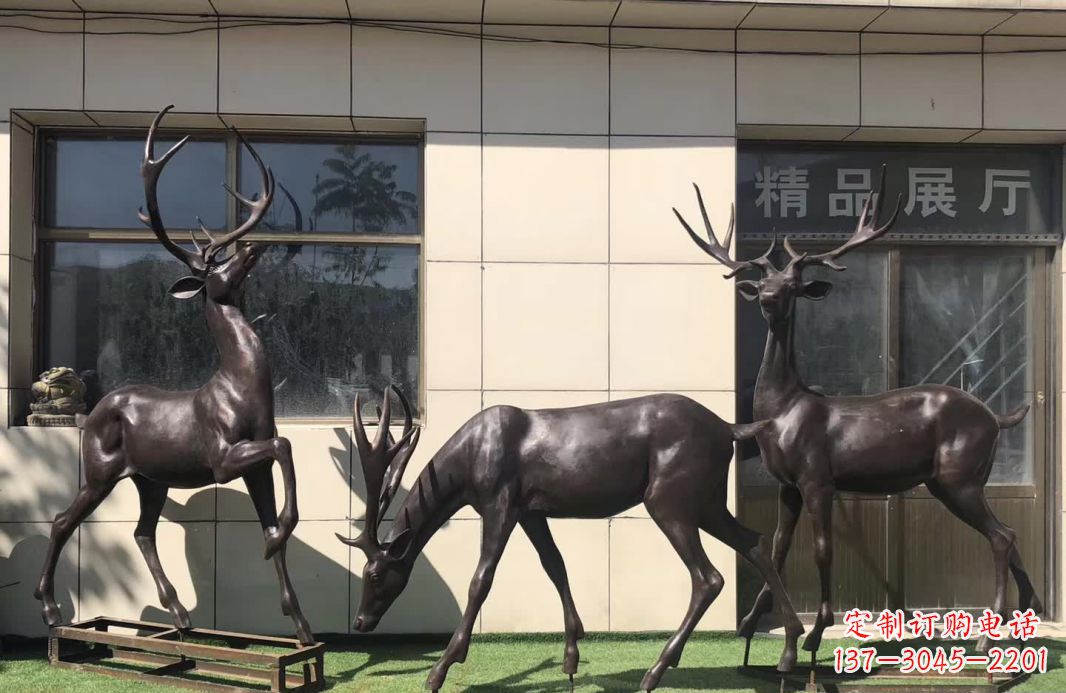 常州群鹿铜雕塑,艺术精雕细琢