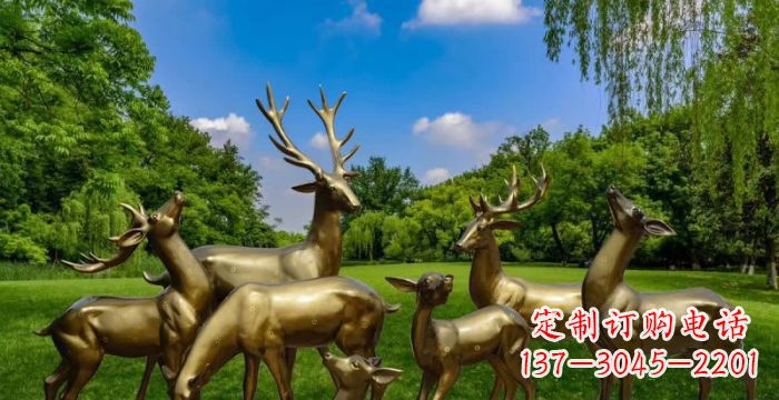 常州群雄逐鹿,高贵精美的鹿雕塑