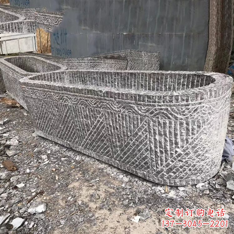 常州起点雕刻•手工老石槽雕塑
