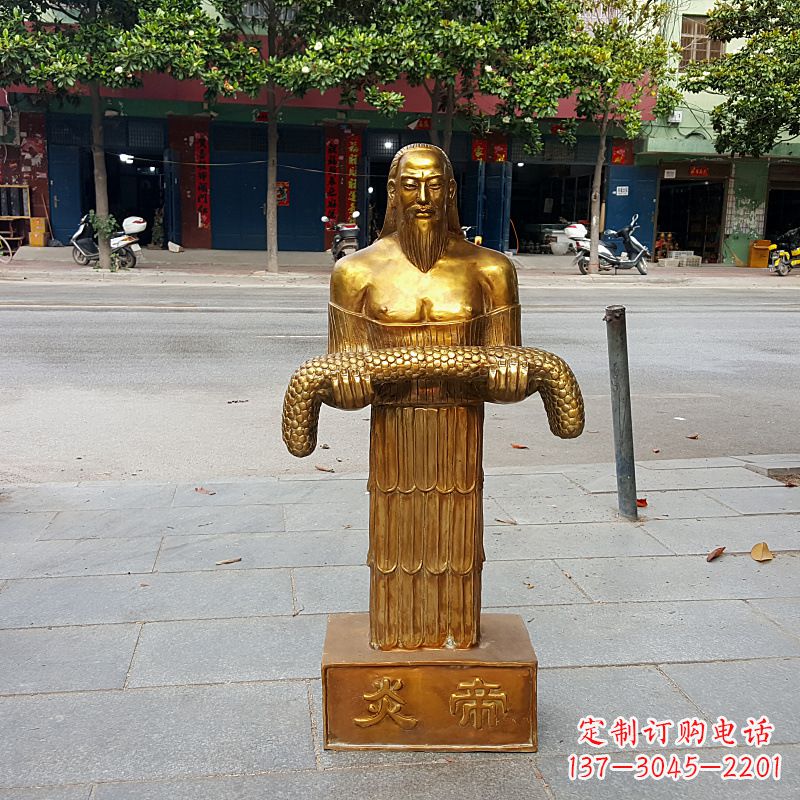 常州昆仑山神农雕塑像,传承古老艺术