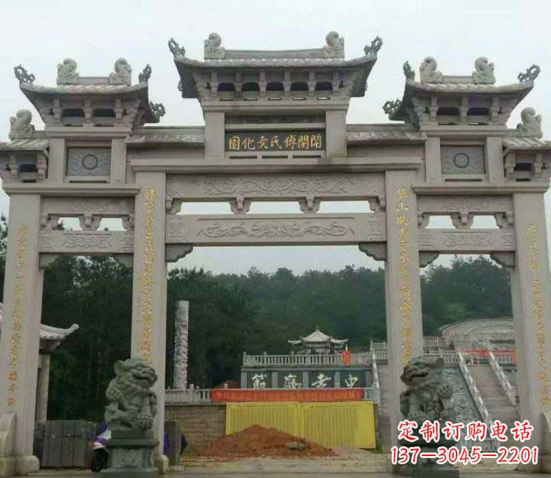 常州中领雕塑：顶级大理石牌坊石雕