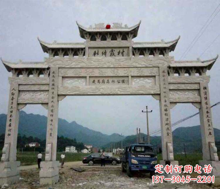 常州三门牌坊石雕:细节讲究处处把精雕细琢