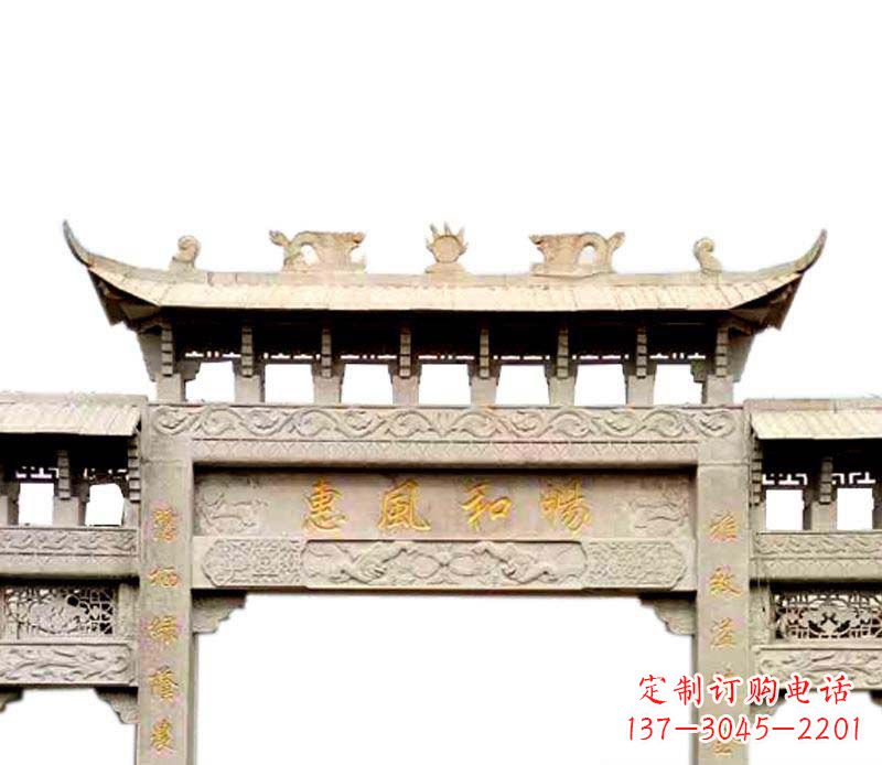 常州牌坊石雕–传承传统文化,给空间增色彩