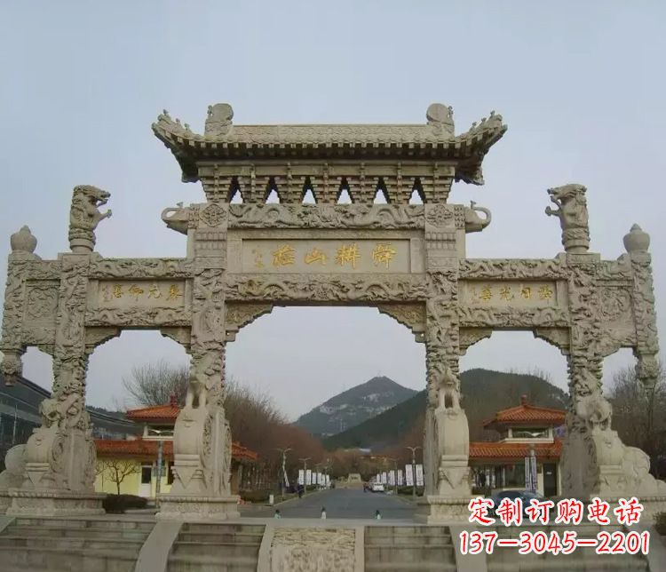常州铭刻美好时光,中领雕塑牌坊石雕